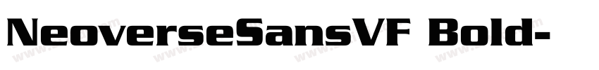 NeoverseSansVF Bold字体转换
